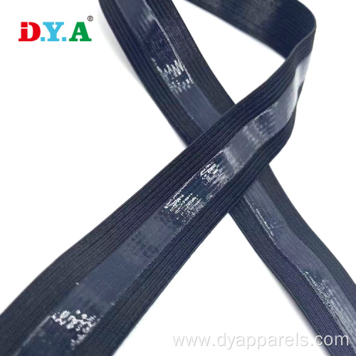 Polyester silicone gripper elastic tape for cycling clothes